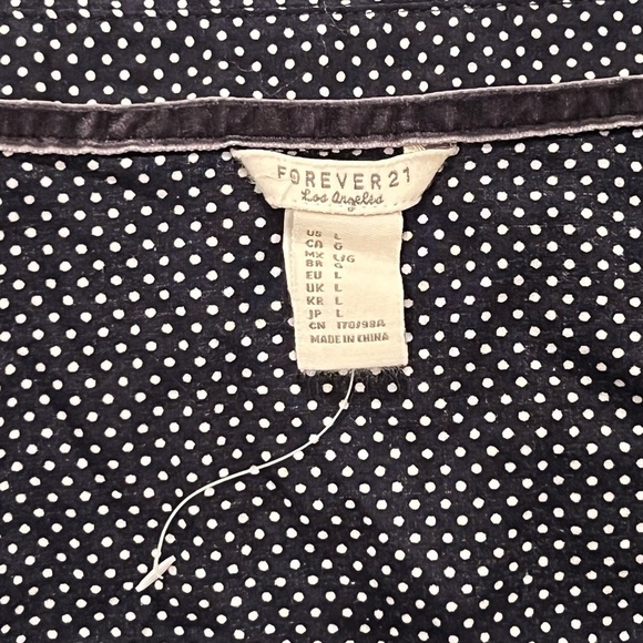 FOREVER 21 Long sleeve women button down shirt/ size L - Picture 6 of 6